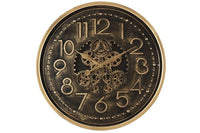 Wandklok Tasma L zwart/goud Ø70cm
