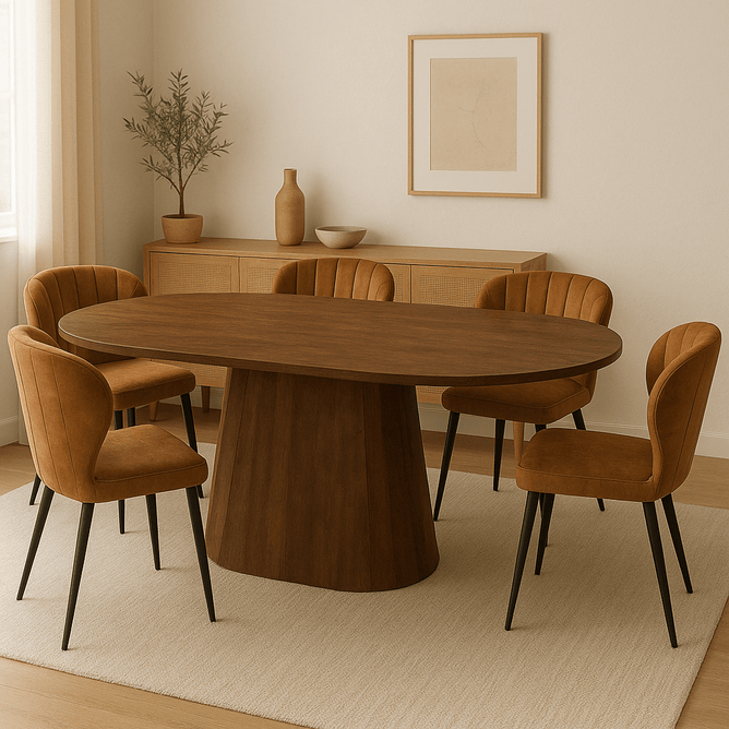 Mangohouten Eettafel Tulsa