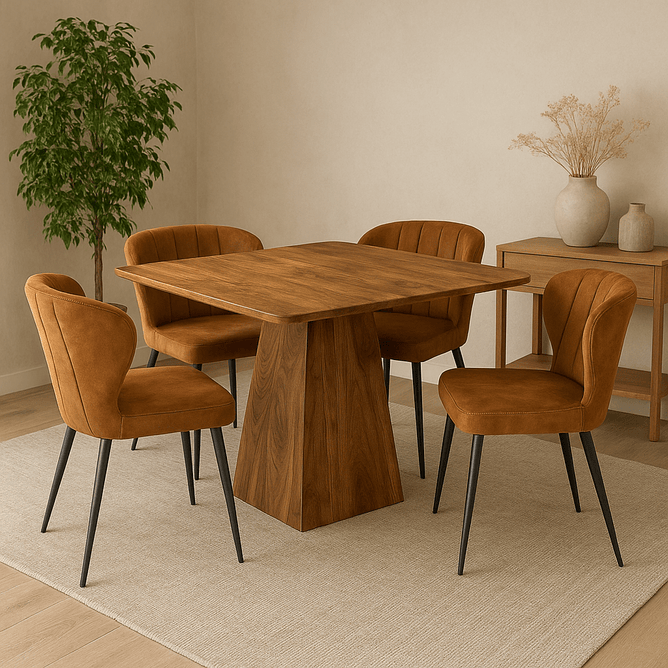 Mangohouten Eettafel Tulsa