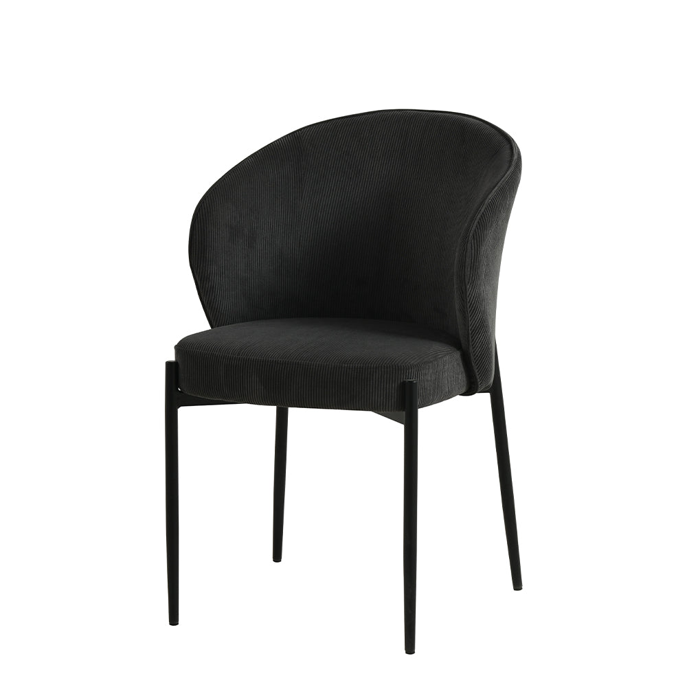 Mooie donkergrijze eetkamerstoel