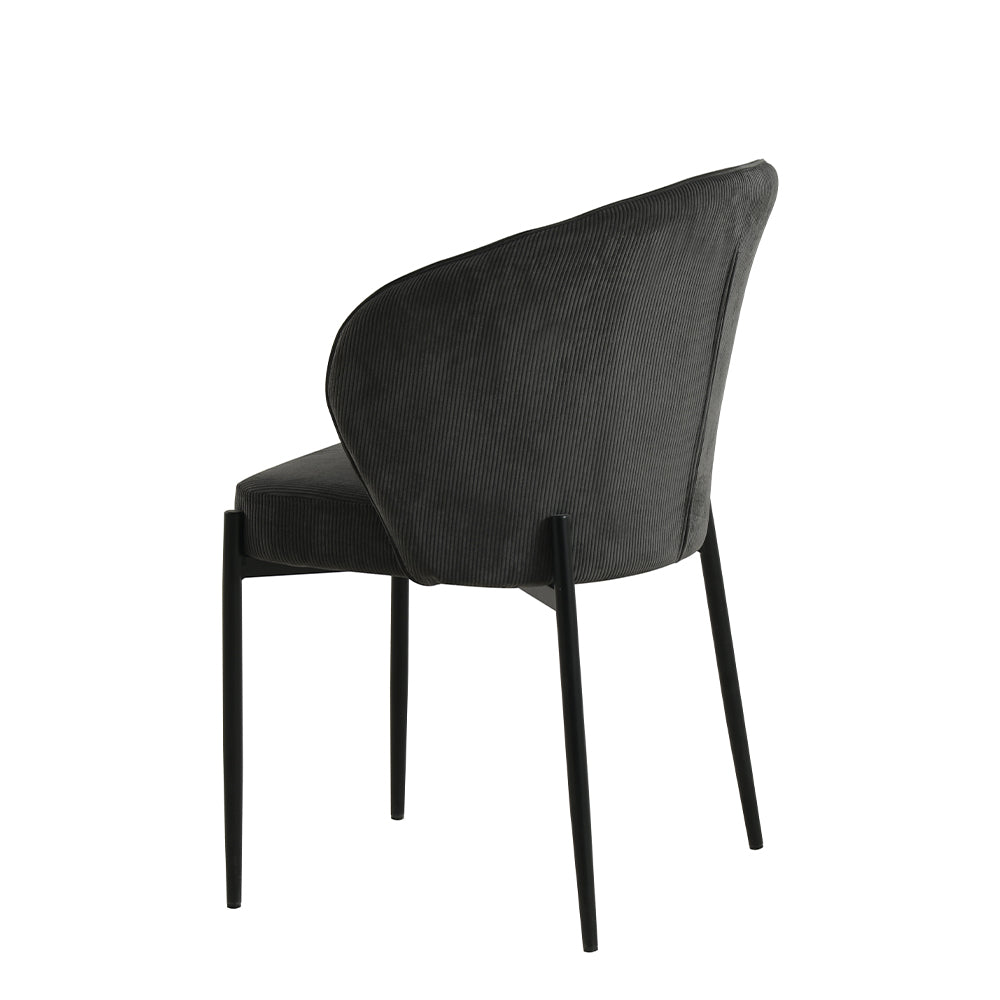 Eetkamerstoel met zwart onderstel