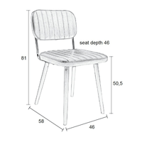 Stoel Nils Versleten Zwart Jacob Jenzens
