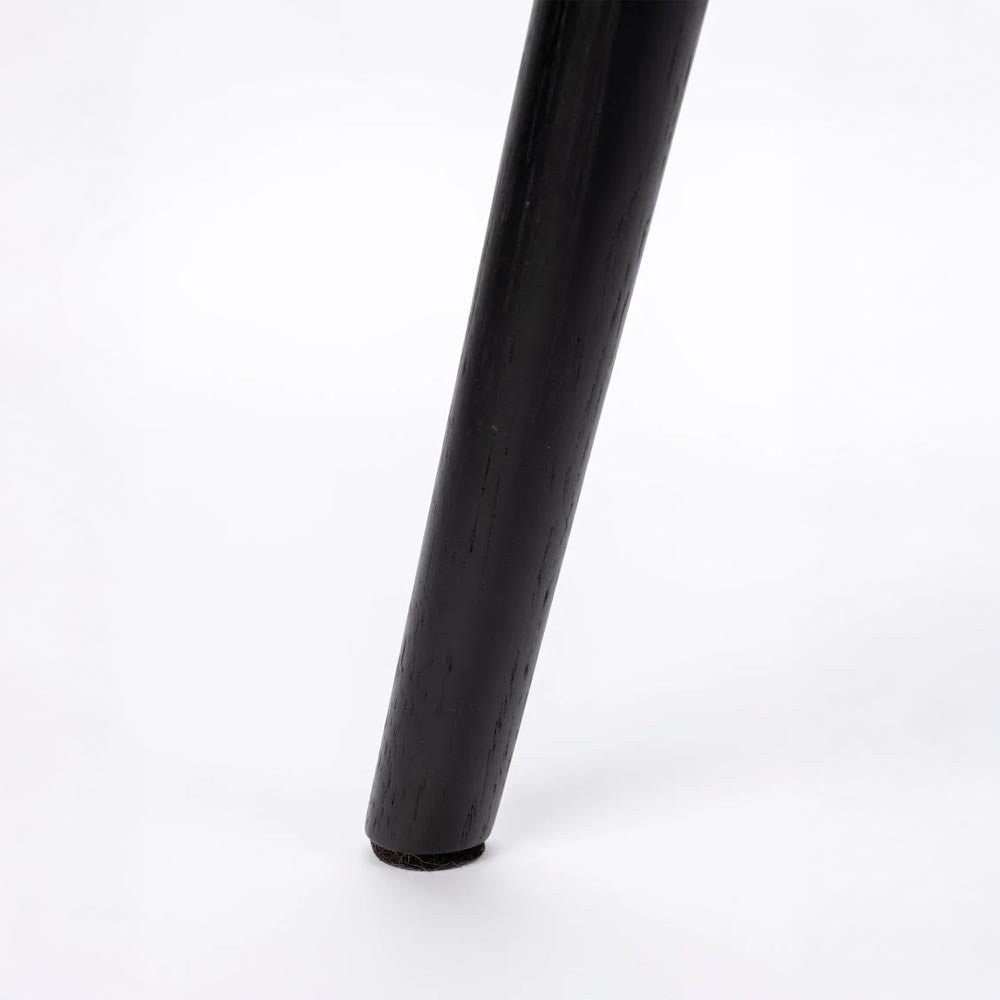 Eetkamerstoel wit met zwart onderstel