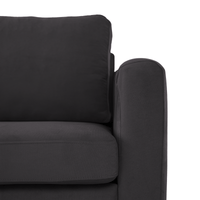Hoekbank Malaga 4-zits Links Antraciet Mahom