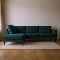 Hoekbank Malaga 4-zits Links Groen Mahom