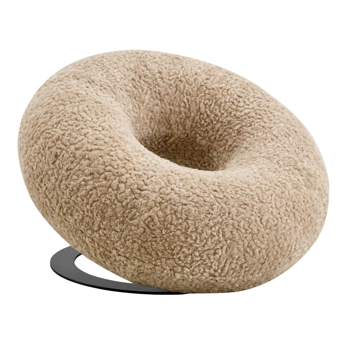 Fauteuil Donut Crème Zacht Teddy Mahom