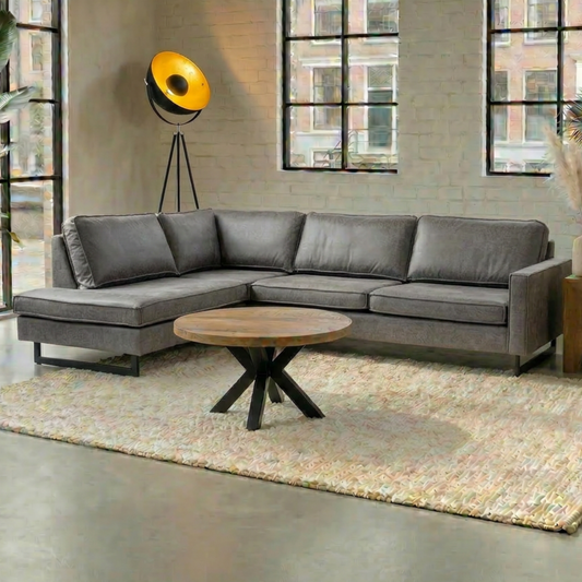 Hoekbank Twenty Five 4-zits Links Antraciet Mahom