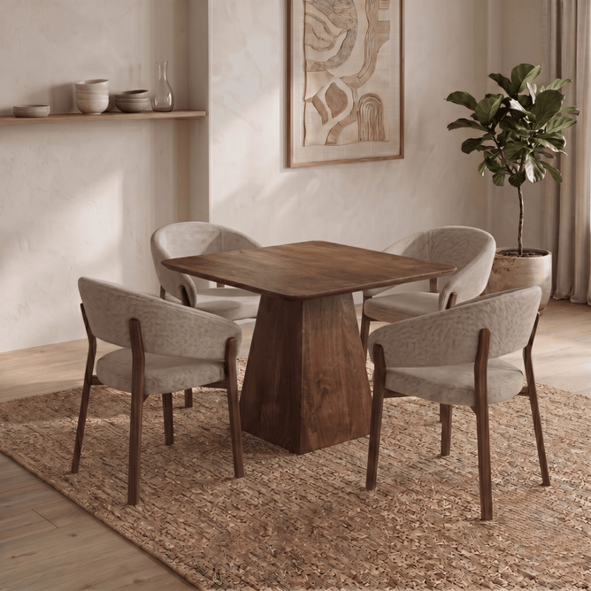 Mangohouten Eettafel Tulsa