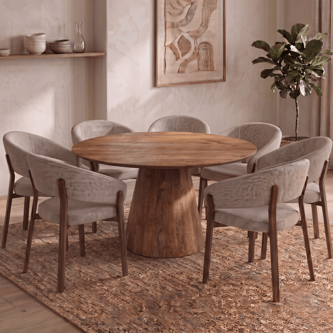 Mangohouten Eettafel Tulsa
