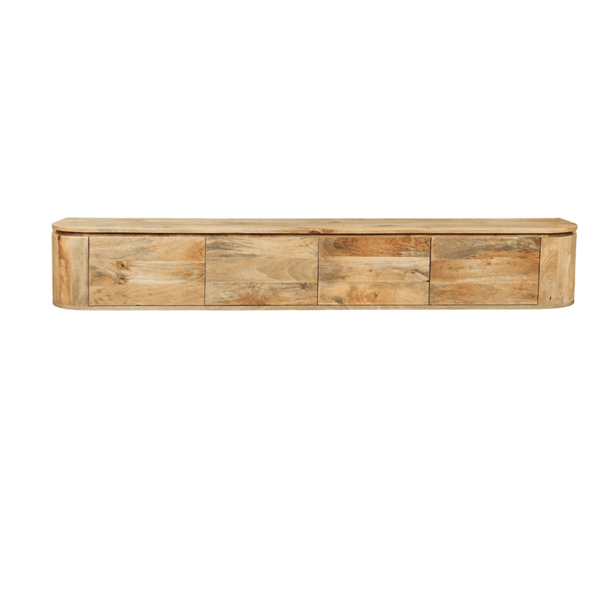 Mangohouten TV Meubel Kalano zwevend 200 cm Mahom