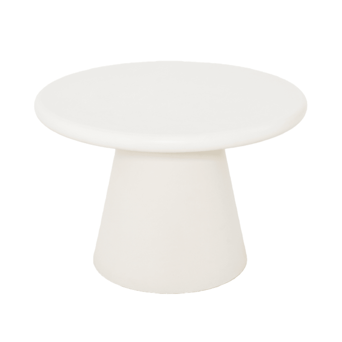 Salontafel Rond Savannah Microcement 60 cm Wit Mahom
