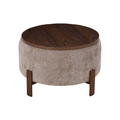 Salontafel Japandi Nobu Taupe met walnoot onderstel Mahom