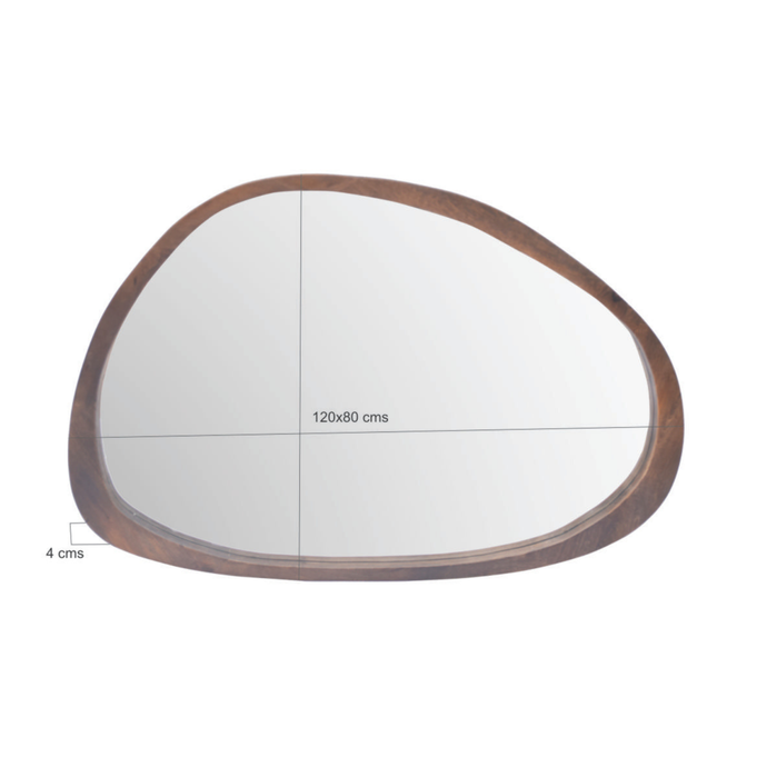 Spiegel Brix Jaira Walnut