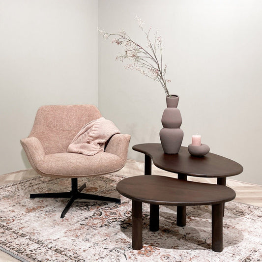 Salontafel Brix Nubi Brown Set of 2