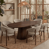 Mangohouten Eettafel Nova Capsule Donkerbruin 240×110 cm Mahom