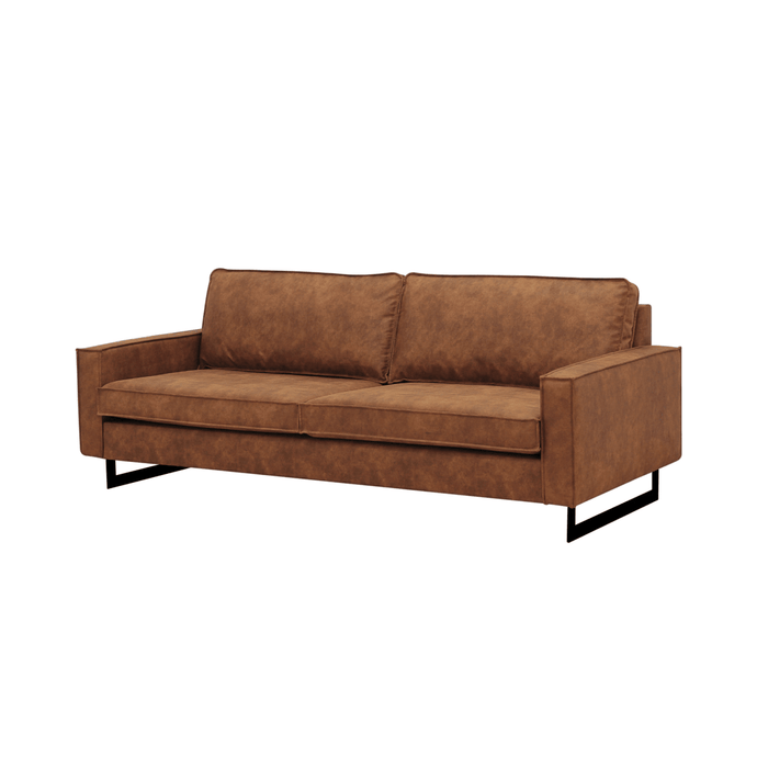 Bank Barcelona 3-zits Cognac Mahom