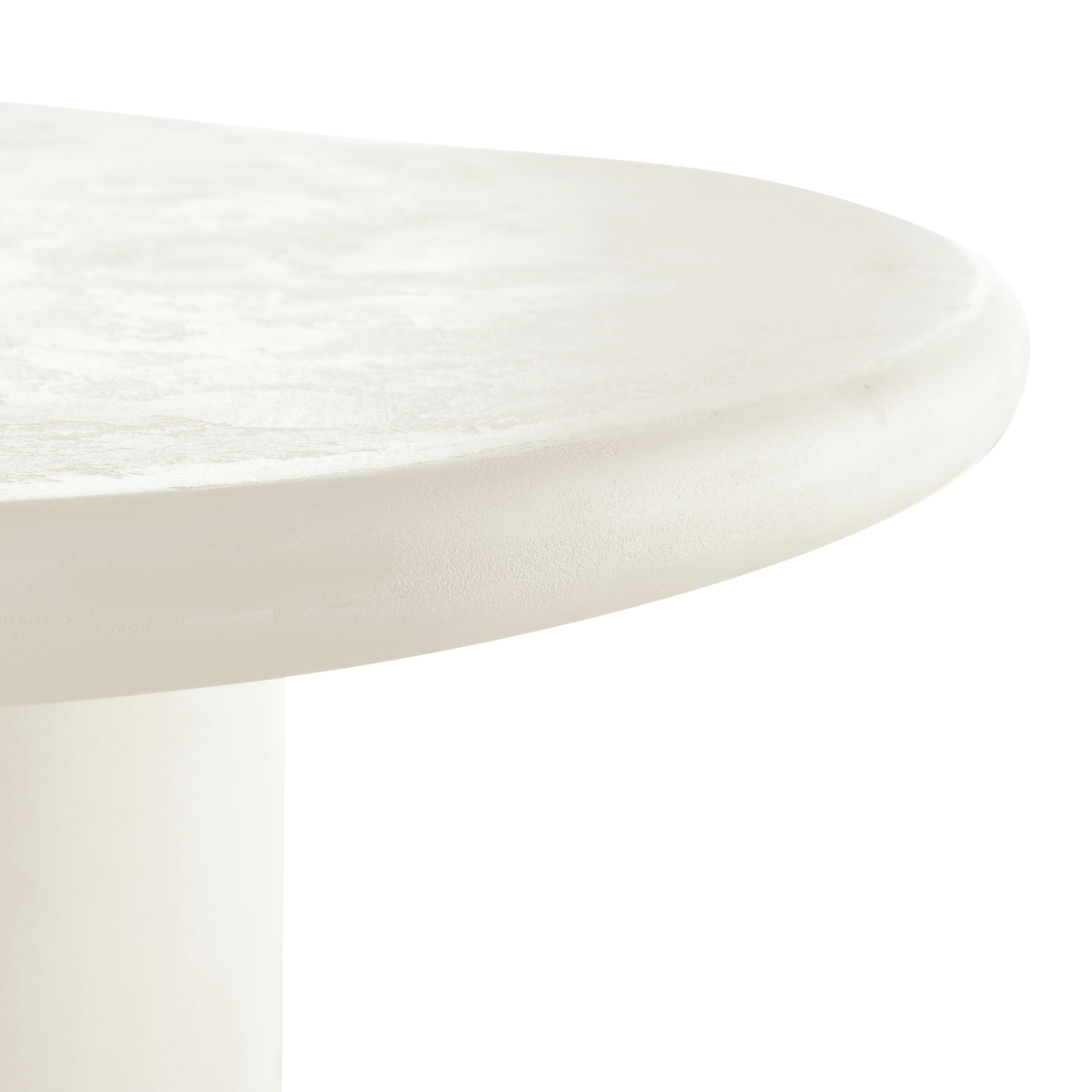 Organische eettafel van microcement