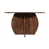 Eettafel Kumo Rond 130 cm Kruispoot Mahom