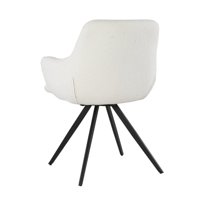 Eetkamerstoel Doreen Boucle White