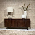 Mangohouten dressoir donkerbruin 180cm