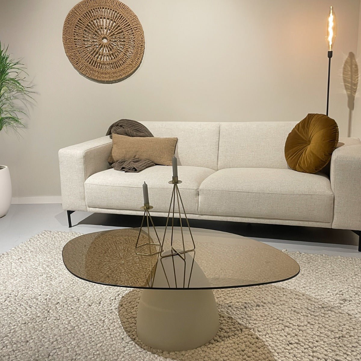 Salontafel glas 110cm