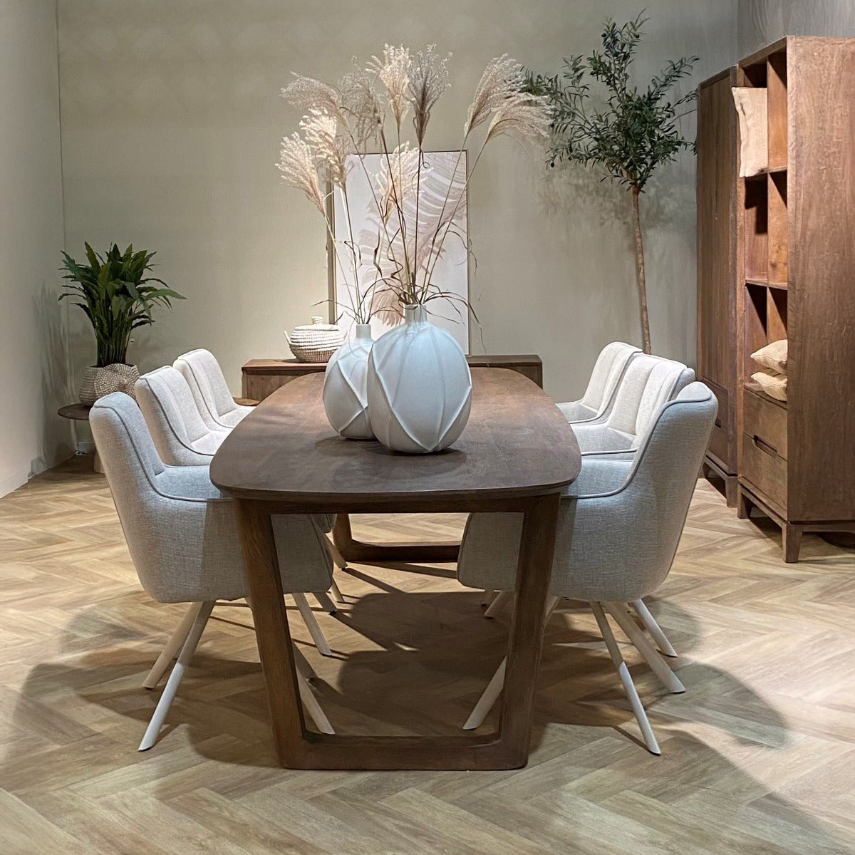 Eettafel hout rechthoekig 270cm
