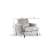 Fauteuil Haga Champagne