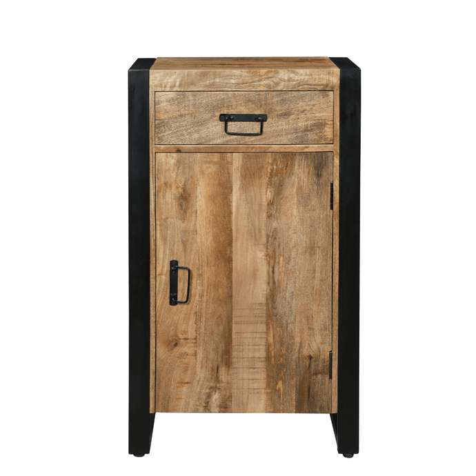 Mangohouten Dressoir Britt 55 cm 1 lade 1 deur Mahom