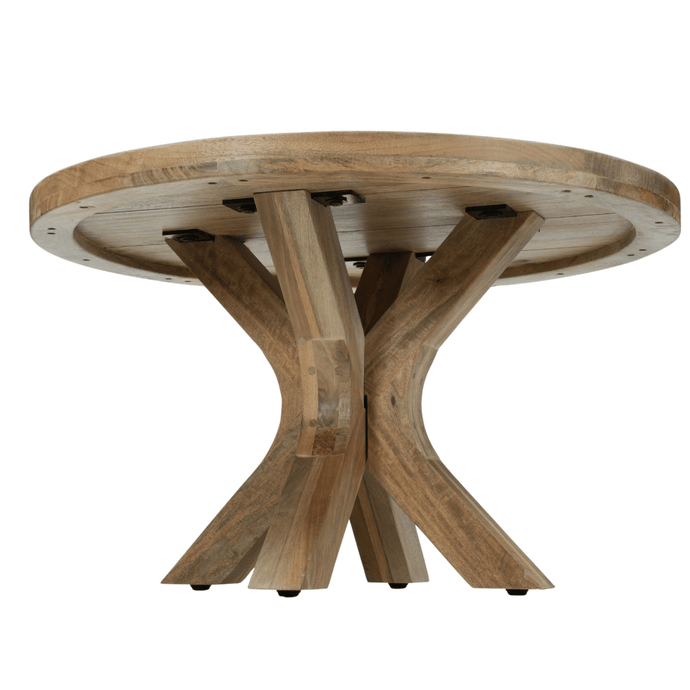 Salontafel Mori Rond 80 cm Houten onderstel Mahom