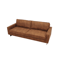 Bank Barcelona 3-zits Cognac Mahom