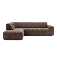 Hoekbank Noah 4-zits Links Espresso Mahom