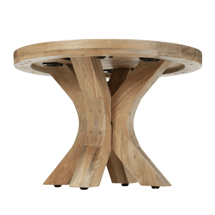 Salontafel Mori Rond 60 cm Houten onderstel Mahom