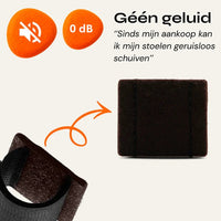 FLOOQ® Pro Stoelpootdoppen Felipe Geluidloos & Krasvrij (Buisframe) 8 stuks