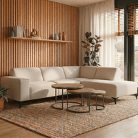 Hoekbank Brooklyn 4-zits Rechts Beige Mahom