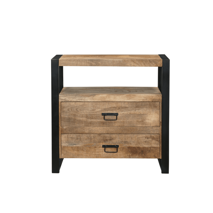Mangohouten Dressoir Britt 80 cm 2 lades Mahom