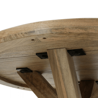 Salontafel Mori Rond 80 cm Houten onderstel Mahom