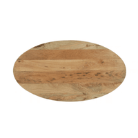 Salontafel Mori Ovaal 110x60 cm Houten onderstel Mahom