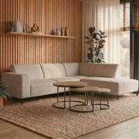 Hoekbank Sevilla 4-zits Rechts Beige Mahom