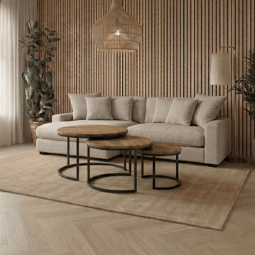 Bank Dean 3-zits L+R Creme