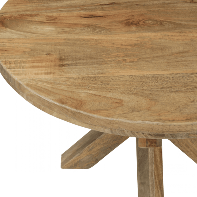 Salontafel Mori Rond 80 cm Houten onderstel Mahom