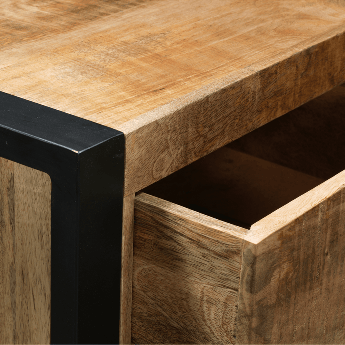 Mangohouten Dressoir Britt 55 cm 3 lades Mahom