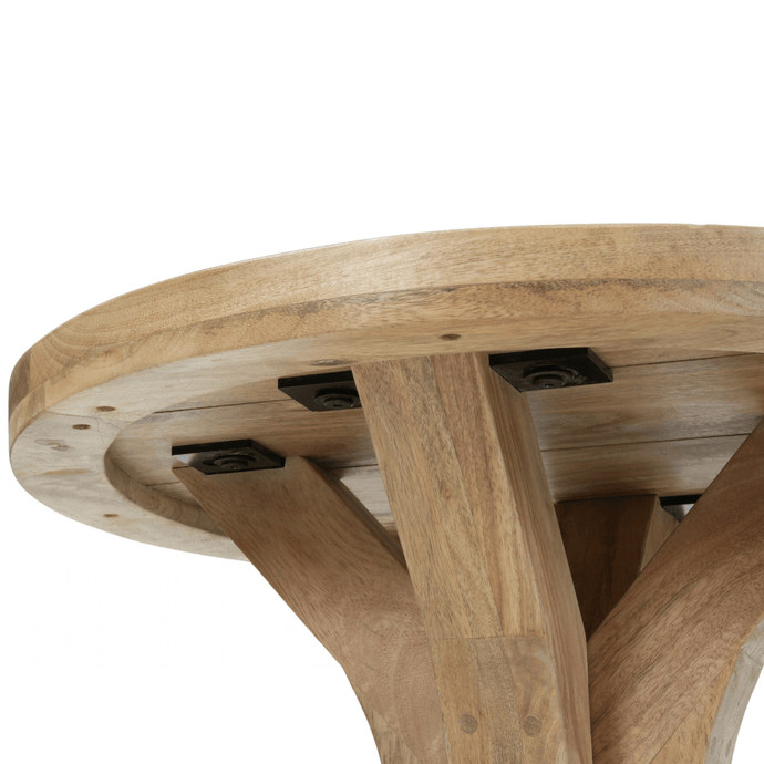 Salontafel Mori Rond 60 cm Houten onderstel Mahom