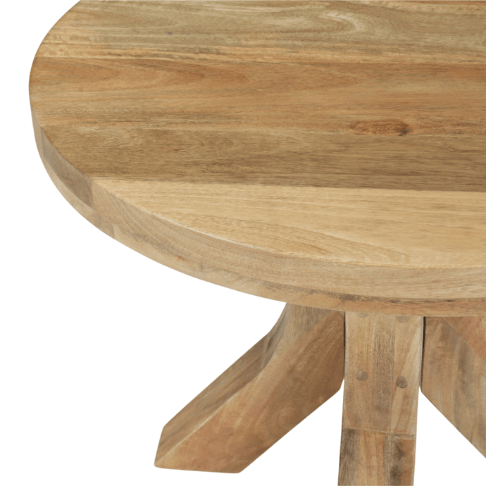 Salontafel Mori Rond 60 cm Houten onderstel Mahom