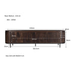 Noor Walnut 210cm