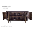 Noor Dressoir Walnut 170cm