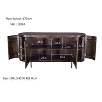 Noor Dressoir Walnut 170cm