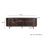 Noor TV Meubel Walnut 170cm