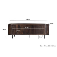 Noor TV Meubel Walnut 170cm