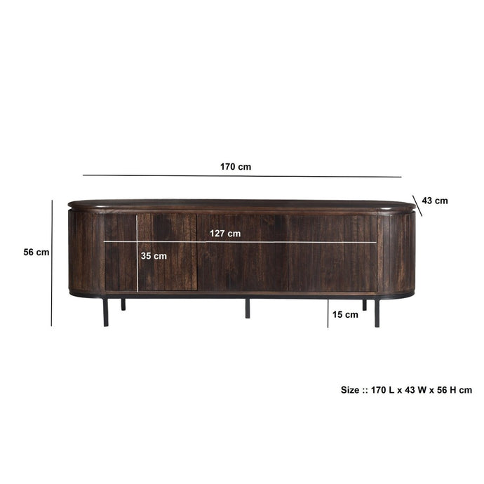 Noor TV Meubel Walnut 170cm