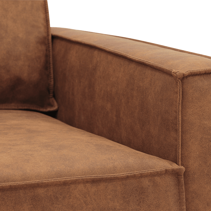 Bank Barcelona 3-zits Cognac Mahom